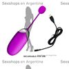 Bala vibradora inalambrica con 12 funciones de vibracion carga USB y control BLUETOOTH via APP